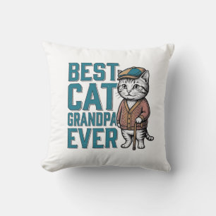 Bester Katzen-Opa Ever Vintage Katzen-Opa-Shirt De Kissen