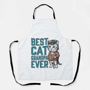 Bester Katzen-Opa Ever Vintage Katzen-Opa-Shirt De Schürze
