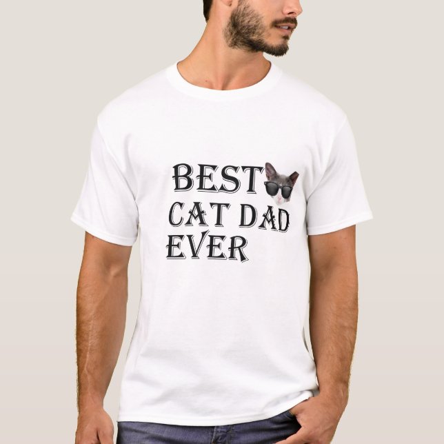 Bester Katzen-Vater-überhaupt T-Shirt (Vorderseite)