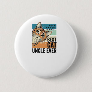 Bester Katzenonkel Aller Zeiten Vintage Katzenlieb Button
