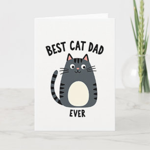 Bester Katzenpapa Aller Zeiten Lustige Kunstkarte Karte