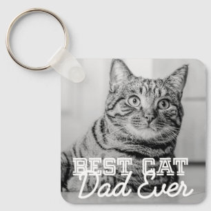 Bester Katzenpapa Aller Zeiten Modernes Benutzerde Schlüsselanhänger