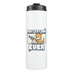 Bester Katzenpapa aller Zeiten Thermosbecher