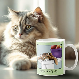 Bester Katzenpapa Süße getigerte Katze Vatertag Gr Kaffeetasse