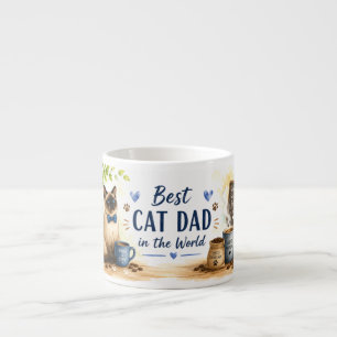 Bester Katzenpapa zum Vatertag Espressotasse