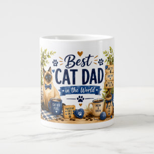 Bester Katzenpapa zum Vatertag Jumbo-Tasse