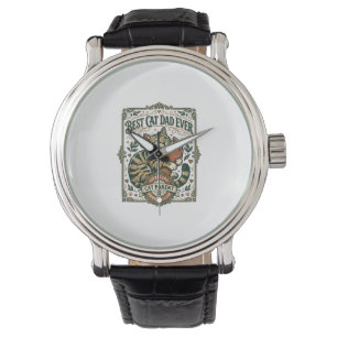 Bester Katzenvater Aller Katzenmutter Vater Eltern Armbanduhr
