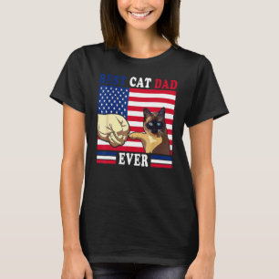 Bester Katzenvater Aller Väter Tag Vater Spruch T-Shirt