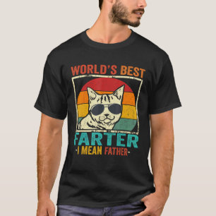 Bester Katzenvater Aller Welt Bester Furzer Ich Me T-Shirt