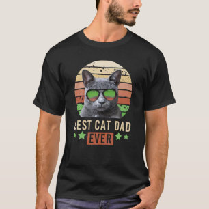 Bester Katzenvater Aller Zeiten Britisch Kurzhaar T-Shirt