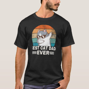 Bester Katzenvater Aller Zeiten Cat Daddy Vintage  T-Shirt