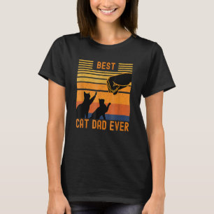 Bester Katzenvater aller Zeiten Fauststoß für Fell T-Shirt