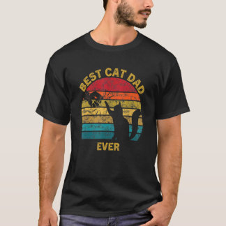 Bester Katzenvater Aller Zeiten Für Papa Am Vatert T-Shirt