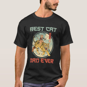 Bester Katzenvater Aller Zeiten Japanese Sabertoot T-Shirt
