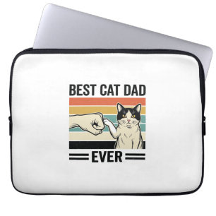 Bester Katzenvater aller Zeiten Retro-Katze Fausts Laptopschutzhülle