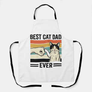 Bester Katzenvater aller Zeiten Retro-Katze Fausts Schürze