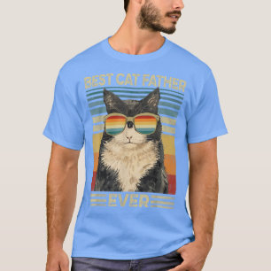 Bester Katzenvater Aller Zeiten Retro Vintage Katz T-Shirt