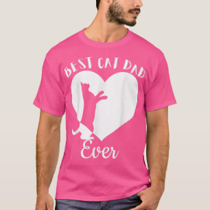Bester Katzenvater Aller Zeiten Süße Schwarze Katz T-Shirt