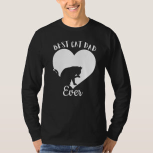 Bester Katzenvater Aller Zeiten Süße Schwarze Katz T-Shirt