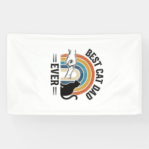 Bester Katzenvater Aller Zeiten Vintage Katzenlieb Banner