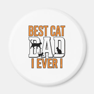 Bester Katzenvater Aller Zeiten Vintage Katzenvate Magnet