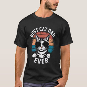 Bester Katzenvater Allerlustigster Katzenliebhaber T-Shirt