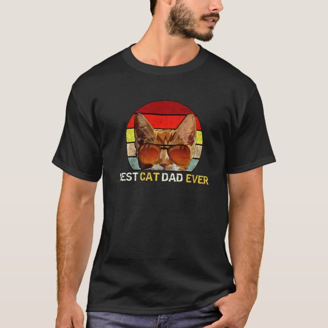 Bester Katzenvater ever T-Shirt (Vorderseite)