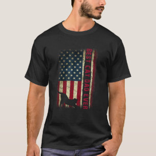 Bester Katzenvater überhaupt Amerikanische Flagge  T-Shirt