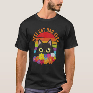 Bester Katzenvater überhaupt im Vintage-Retro-Stil T-Shirt