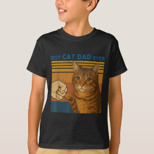 Bester Katzenvater überhaupt Lustige Geschenke Män T-Shirt