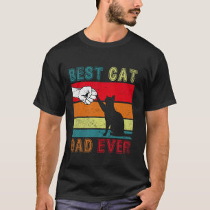 Bester Katzenvater überhaupt Lustiger Vatertag Vin T-Shirt