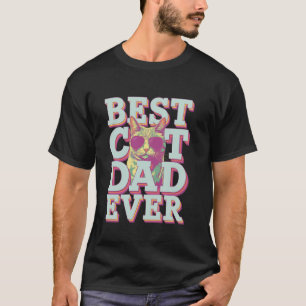 Bester Katzenvater überhaupt lustiges Katzen-Meme T-Shirt