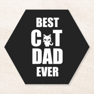Bester Katzenvater überhaupt, Lustiges Katzenshirt Untersetzer