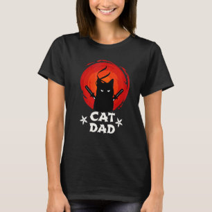 Bester Katzenvater überhaupt Ninja Katzenvater Vat T-Shirt
