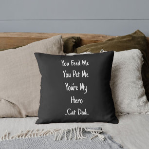 Bester Katzenvater überhaupt personalisiertes Char Kissen