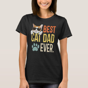 Bester Katzenvater überhaupt  Retro-Katze  Vaterta T-Shirt