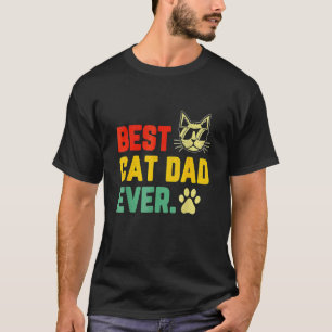 Bester Katzenvater überhaupt T- Katzenpapa Vatert T-Shirt