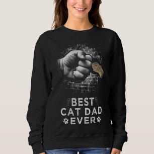 Bester Katzenvater überhaupt Vater & Kätzchen Pfot Sweatshirt