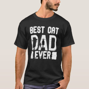 Bester Katzenvater überhaupt Vintage für Katzen Va T-Shirt