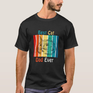 Bester Katzenvater überhaupt Vintage für Katzen Va T-Shirt