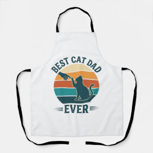 Bester Katzenvater überhaupt Vintage Katzen-Shirt  Schürze