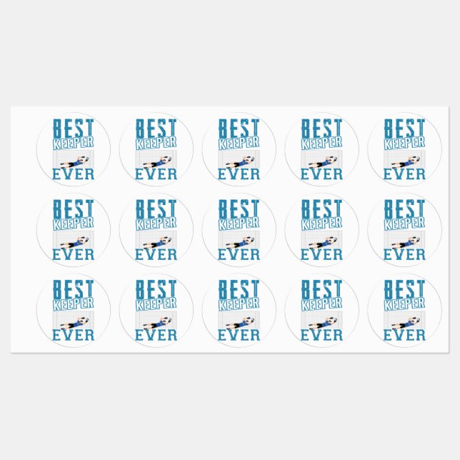 Bester Keeper Etiketten (Blatt)