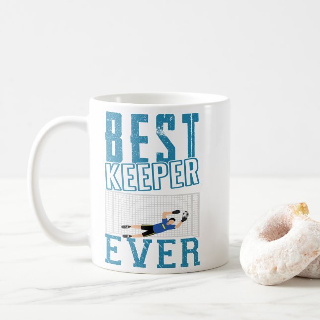 Bester Keeper Kaffeetasse (Mit Donut)