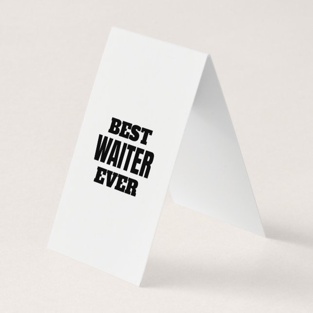 Bester Kellner Visitenkarten (Rückseite)