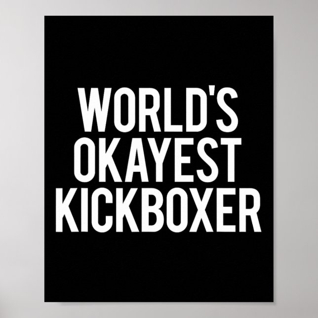 Bester Kickboxer der Welt Lustiges Kickbox-Trainin Poster (Vorne)