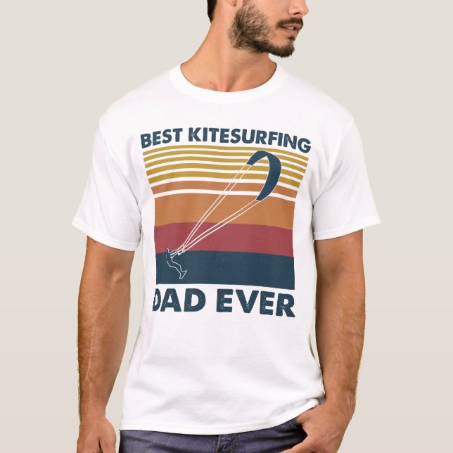 Bester Kitesurfing-Vater je T-Shirt (Vorderseite)