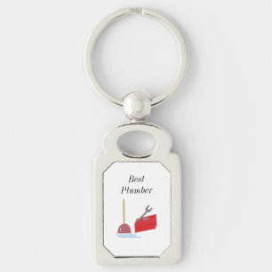 Bester Klempner mit Klempnerwerkzeugen Schlüsselanhänger