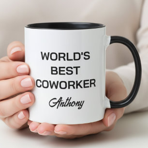 Bester Kollege der Welt, benutzerdefinierter Name, Tasse