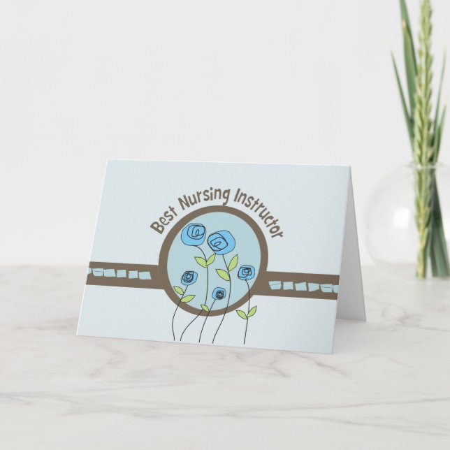 Bester Krankenpfleger Dankeschön Karte (Vorderseite)