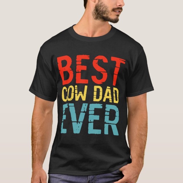 Bester Kuh-Vater je 3 T-Shirt (Vorderseite)